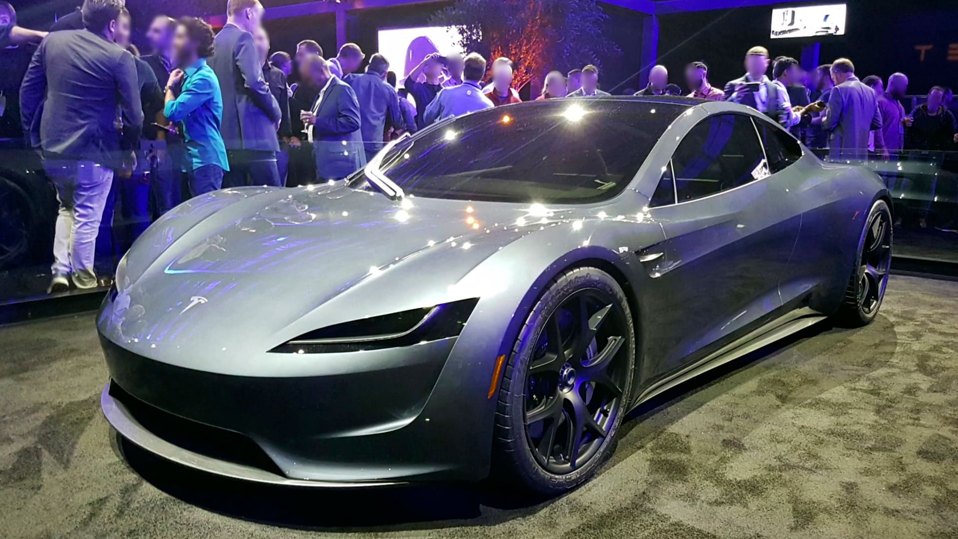 Tesla Roadster 2020 prototype displayed at November 2017 launch event