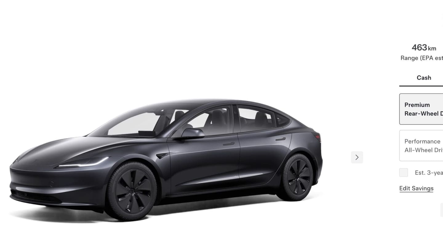 Tesla Model 3 Premium RWD sedan