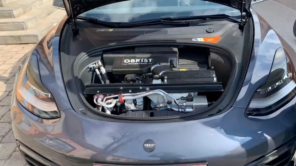 Obrist HyperHybrid Model 3 prototype with gas-engine conversion