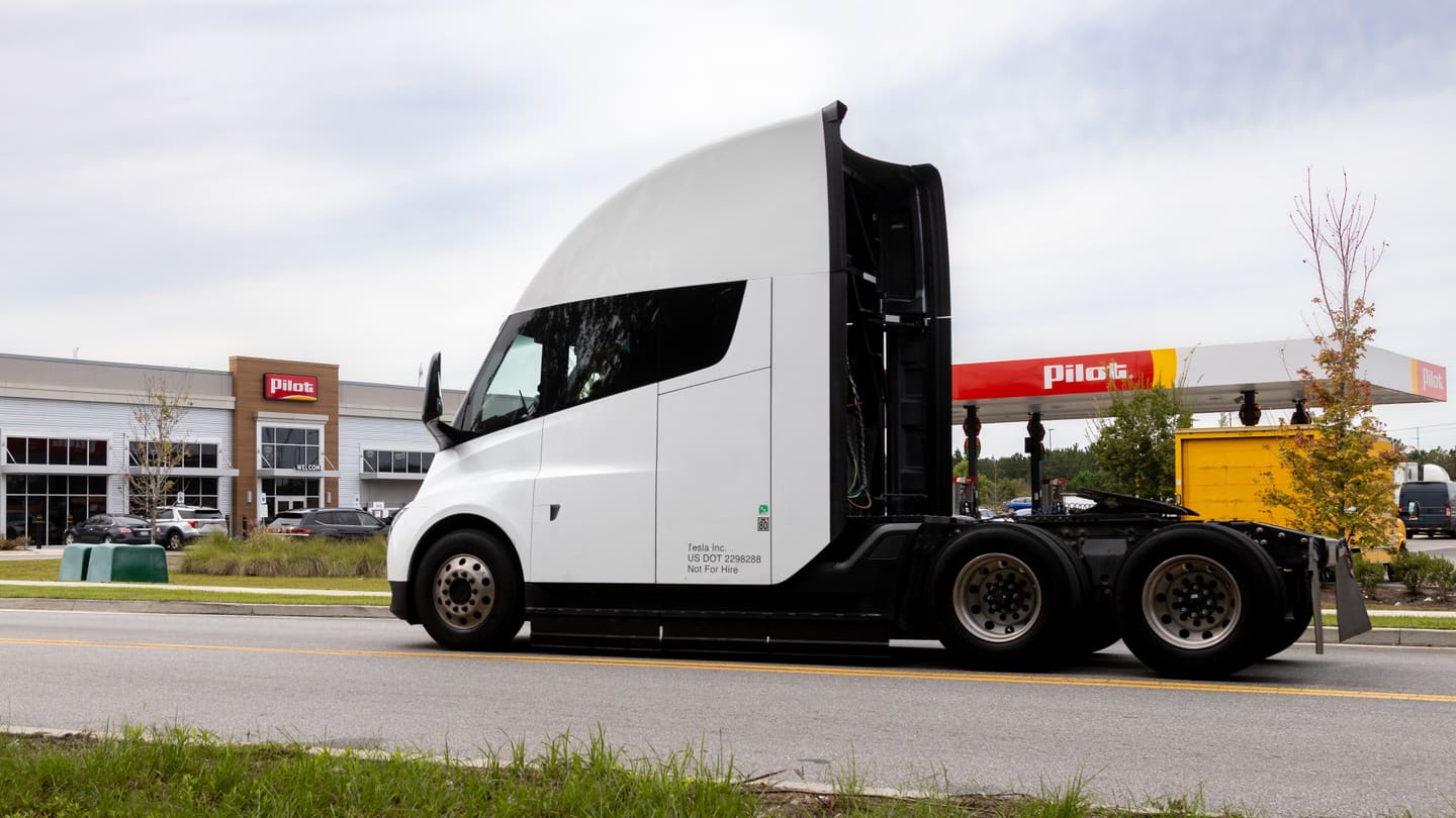 Tesla Megacharger installation at Pilot’s Ellabell travel center in Georgia