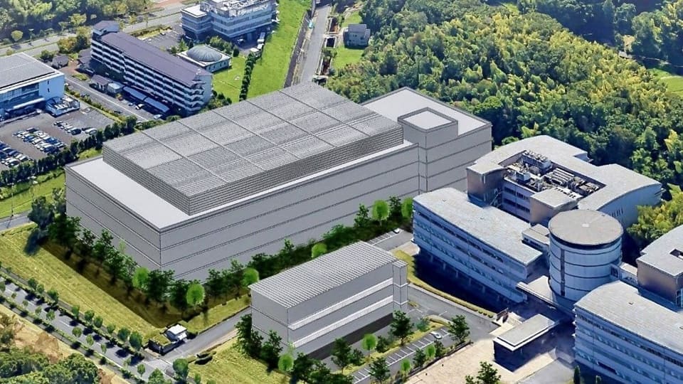 Data center facility with server racks at NTT Keihanna in Japan
