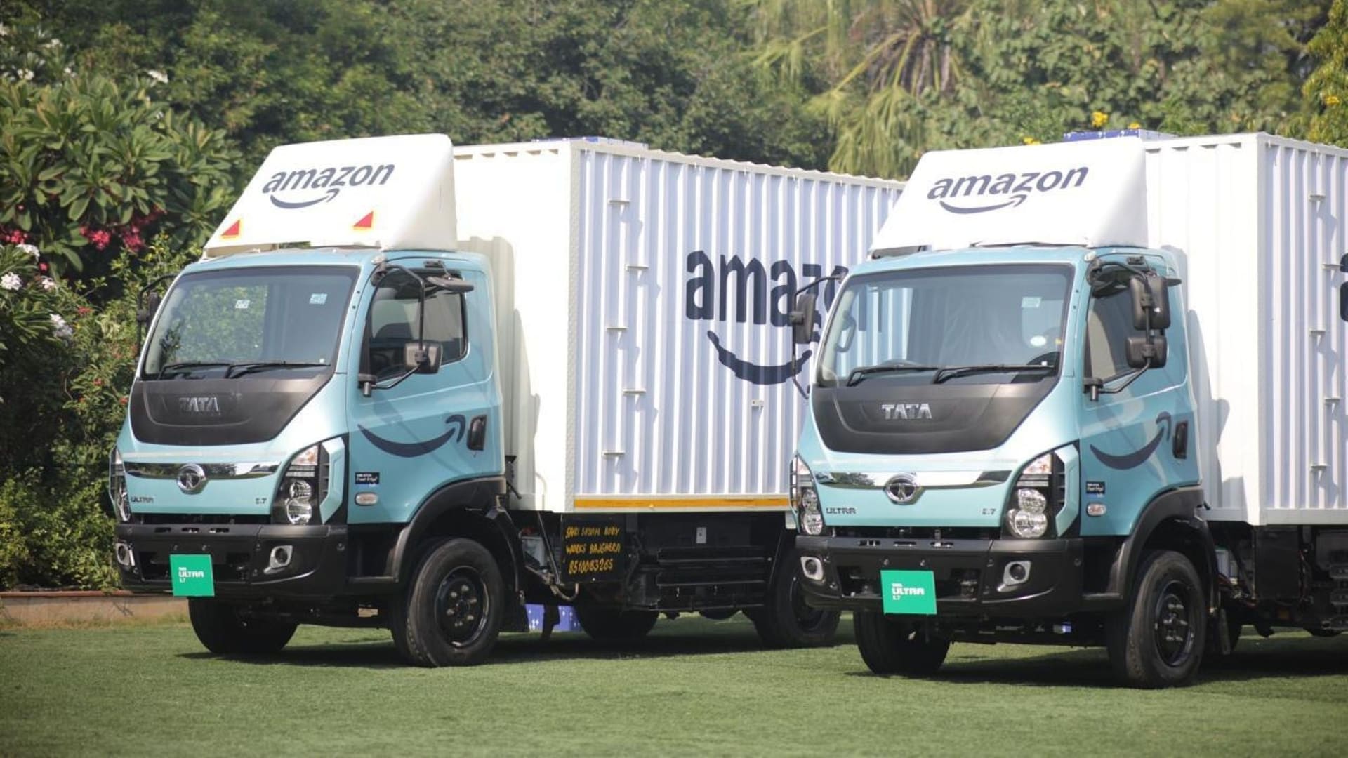 Tata Ultra E.7 electric truck in Amazon India fleet